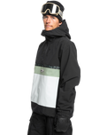 The Quiksilver Mens Steeze Tech Jacket in True Black