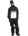 The Quiksilver Mens Steeze Tech Jacket in True Black