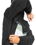 The Quiksilver Mens Steeze Tech Jacket in True Black