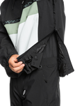 The Quiksilver Mens Steeze Tech Jacket in True Black