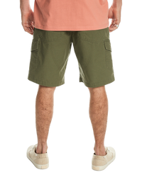 The Quiksilver Mens Cargo Walkshorts in Four Leaf Clover