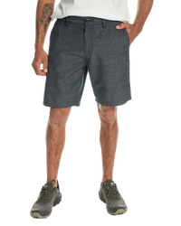 The Quiksilver Mens Davis Chino Walkshorts in Navy Blazer & Heather