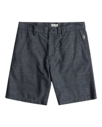 The Quiksilver Mens Davis Chino Walkshorts in Navy Blazer & Heather