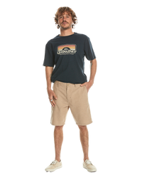 The Quiksilver Mens Davis Chino Walkshorts in Plage