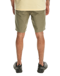 The Quiksilver Mens Davis Chino Walkshorts in Four Leaf Clover