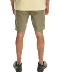 The Quiksilver Mens Davis Chino Walkshorts in Four Leaf Clover