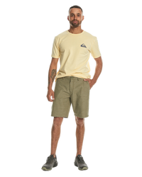 The Quiksilver Mens Davis Chino Walkshorts in Four Leaf Clover