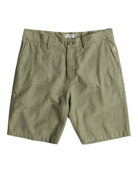 The Quiksilver Mens Davis Chino Walkshorts in Four Leaf Clover