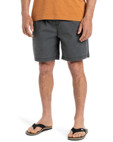 The Quiksilver Mens Taxer Walkshorts in Black