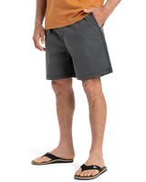 The Quiksilver Mens Taxer Walkshorts in Black