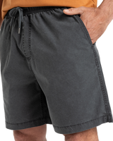 The Quiksilver Mens Taxer Walkshorts in Black