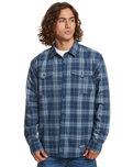 The Quiksilver Mens Free Climb Reversible Shirt in Insignia Blue