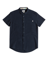 The Quiksilver Mens Time Box Shirt in Navy Blazer