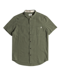 The Quiksilver Mens Time Box Shirt in Four Leaf Clover
