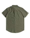 The Quiksilver Mens Time Box Shirt in Four Leaf Clover