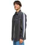 The Quiksilver Mens Seward Shirt in Tarmac