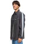 The Quiksilver Mens Seward Shirt in Tarmac