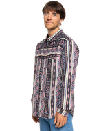 The Quiksilver Mens Wasilla Shirt in Grape Shake