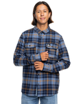 The Quiksilver Mens Cantwell Shirt in Navy Cantwell