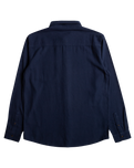 The Quiksilver Mens Solid Motherfly Shirt in Navy Blazer