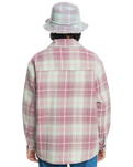 The Quiksilver Womens Collection Womens Uni Plaid Overshirt in Grape Shake