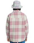 The Quiksilver Womens Collection Womens Uni Plaid Overshirt in Grape Shake