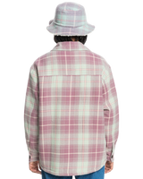 The Quiksilver Womens Collection Womens Uni Plaid Overshirt in Grape Shake