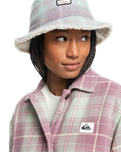 The Quiksilver Womens Collection Womens Uni Plaid Overshirt in Grape Shake