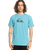 The Quiksilver Mens Comp Logo T-Shirt in Delphinium Blue