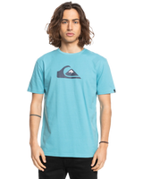 The Quiksilver Mens Comp Logo T-Shirt in Delphinium Blue