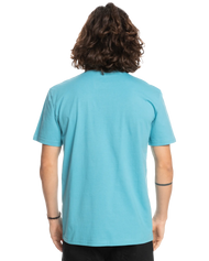 The Quiksilver Mens Comp Logo T-Shirt in Delphinium Blue