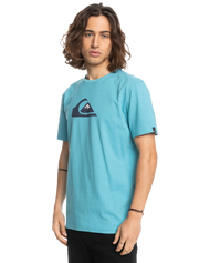 The Quiksilver Mens Comp Logo T-Shirt in Delphinium Blue