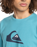 The Quiksilver Mens Comp Logo T-Shirt in Delphinium Blue