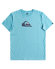 The Quiksilver Mens Comp Logo T-Shirt in Delphinium Blue