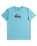 The Quiksilver Mens Comp Logo T-Shirt in Delphinium Blue