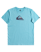 The Quiksilver Mens Comp Logo T-Shirt in Delphinium Blue