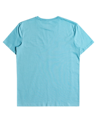 The Quiksilver Mens Comp Logo T-Shirt in Delphinium Blue