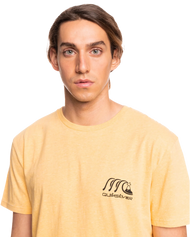 The Quiksilver Mens Repeater T-Shirt in Ochre Heather