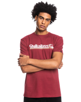 The Quiksilver Mens All Lined Up T-Shirt in Ruby Wine