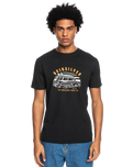 The Quiksilver Mens The Surf Road T-Shirt in Black