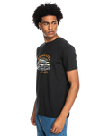 The Quiksilver Mens The Surf Road T-Shirt in Black