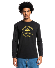 The Quiksilver Mens MW Surf Lockup T-Shirt in Black