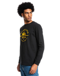 The Quiksilver Mens MW Surf Lockup T-Shirt in Black