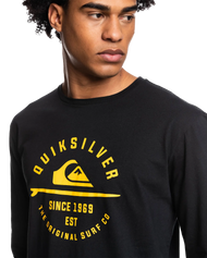 The Quiksilver Mens MW Surf Lockup T-Shirt in Black