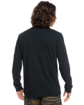 The Quiksilver Mens Omni Lockup Long Sleeve T-Shirt in Black