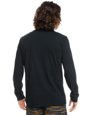 The Quiksilver Mens Omni Lockup Long Sleeve T-Shirt in Black