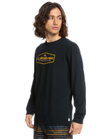 The Quiksilver Mens Omni Lockup Long Sleeve T-Shirt in Black