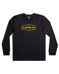 The Quiksilver Mens Omni Lockup Long Sleeve T-Shirt in Black