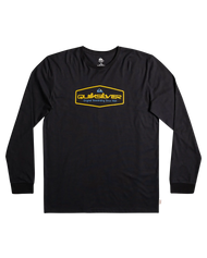 The Quiksilver Mens Omni Lockup Long Sleeve T-Shirt in Black