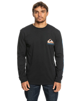 The Quiksilver Mens Omni Logo Long Sleeve T-Shirt in Black